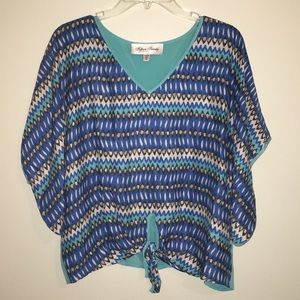 100% Silk Tie Bottom Top